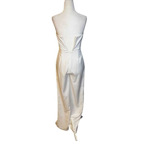 Lovers and Friends Cambri Jumpsuit in Ivory White XX-Small New Womens - Picture 5 of 9